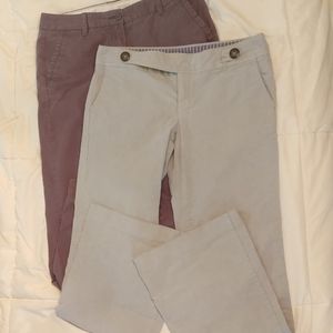 Two Pair Gray GAP Dress Pants, Size 4 Regular